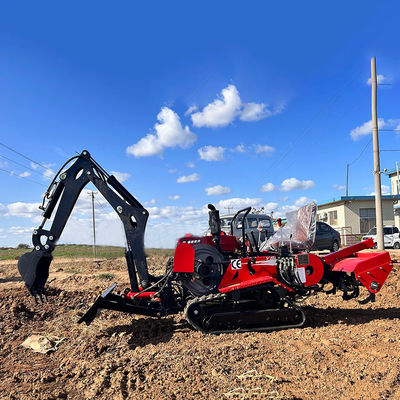 সহজ অপারেট ছোট কৃষি ক্রলার ট্র্যাক্টর 35HP 2700 * 780 * 1060mm