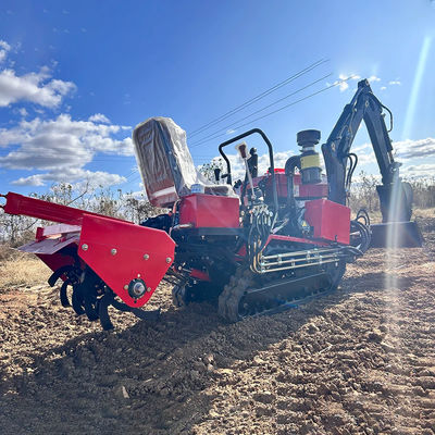 সহজ অপারেট ছোট কৃষি ক্রলার ট্র্যাক্টর 35HP 2700 * 780 * 1060mm