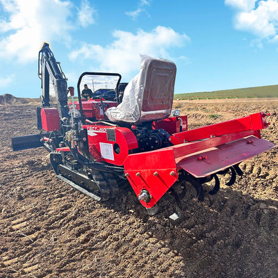সহজ অপারেট ছোট কৃষি ক্রলার ট্র্যাক্টর 35HP 2700 * 780 * 1060mm