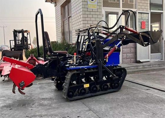 মিনি ক্রলার গার্ডেন ট্র্যাক্টর 25hp 35hp রাবার ট্র্যাক গার্ডেন ট্র্যাক্টর সিই সার্টিফাইড