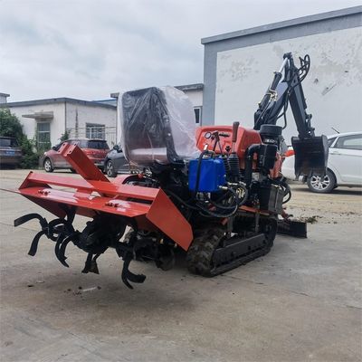ধান / শুকনো জমি ডিজেল মিনি ক্রলার ট্র্যাক্টর 35HP 25HP ডোজার ব্লেড সহ