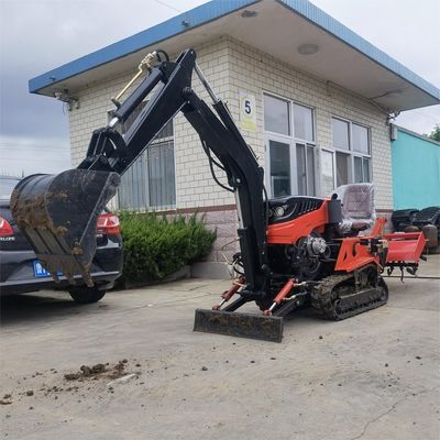ধান / শুকনো জমি ডিজেল মিনি ক্রলার ট্র্যাক্টর 35HP 25HP ডোজার ব্লেড সহ