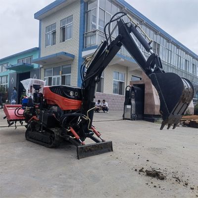 ফ্রি কনফিগারেশন সহকারী ডিভাইস সহ রোটারি টিল্যাজ মিনি ক্রলার ট্র্যাক্টর