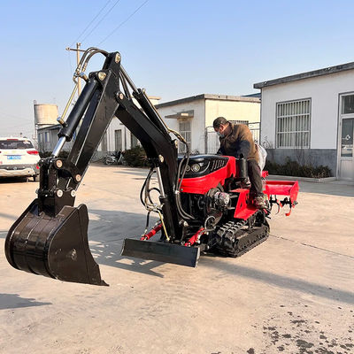 ধান / শুকনো জমি ডিজেল মিনি ক্রলার ট্র্যাক্টর 35HP 25HP ডোজার ব্লেড সহ