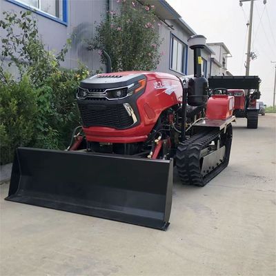 মিনি 50HP ক্রলার ট্র্যাক্টর ফ্রন্ট লোডার / ব্যাকহো সহ কৃষি সরঞ্জাম