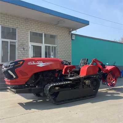 মিনি 50HP ক্রলার ট্র্যাক্টর ফ্রন্ট লোডার / ব্যাকহো সহ কৃষি সরঞ্জাম