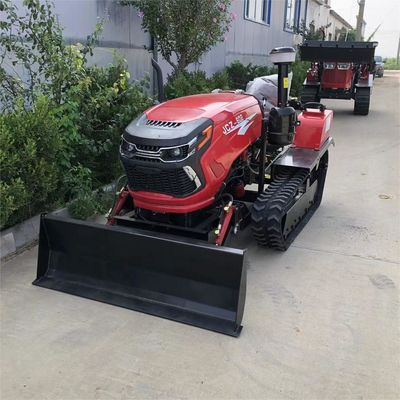 মিনি 50HP ক্রলার ট্র্যাক্টর ফ্রন্ট লোডার / ব্যাকহো সহ কৃষি সরঞ্জাম