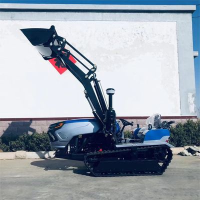 গার্ডেন ক্রলার ট্র্যাক ট্র্যাক্টর 50HP 60HP লোডার সহ ছোট খামার ক্রলার ট্র্যাক্টর