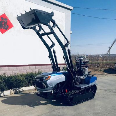 গার্ডেন ক্রলার ট্র্যাক ট্র্যাক্টর 50HP 60HP লোডার সহ ছোট খামার ক্রলার ট্র্যাক্টর
