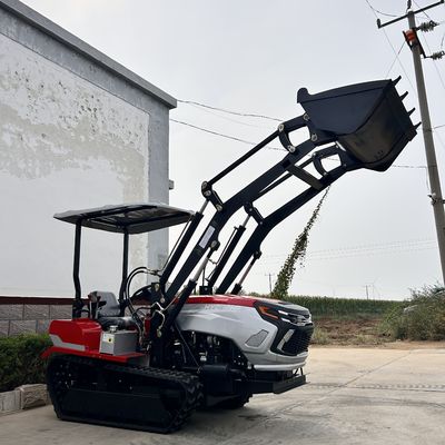 গার্ডেন ক্রলার ট্র্যাক ট্র্যাক্টর 50HP 60HP লোডার সহ ছোট খামার ক্রলার ট্র্যাক্টর