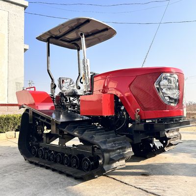ছোট 80HP ক্রলার ট্র্যাক্টর কৃষি সরঞ্জাম সম্পূর্ণ স্বয়ংক্রিয় ট্র্যাক্টর