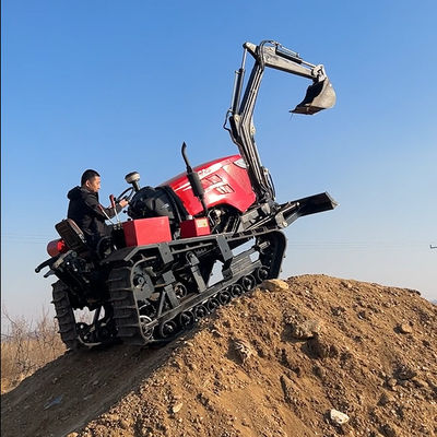 ইঞ্জিন 80 এইচপি ছোট কৃষি ক্রলার ট্র্যাক্টর Excavator সঙ্গে
