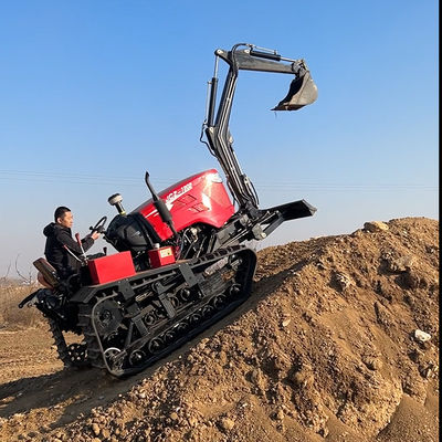ইঞ্জিন 80 এইচপি ছোট কৃষি ক্রলার ট্র্যাক্টর Excavator সঙ্গে