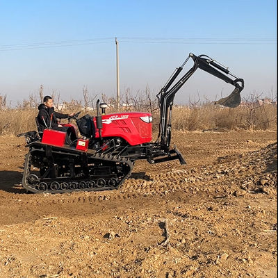 ইঞ্জিন 80 এইচপি ছোট কৃষি ক্রলার ট্র্যাক্টর Excavator সঙ্গে