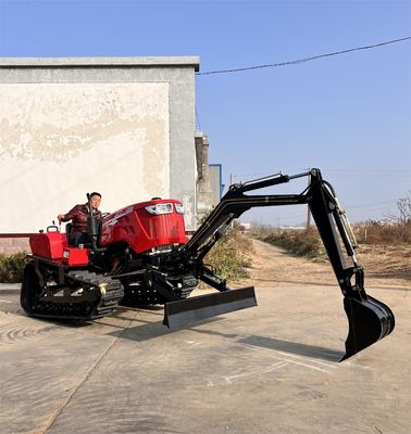 কৃষি 80HP ক্রলার ট্র্যাক্টর মিনি ডোজার ট্র্যাক্টর ফার্ম সরঞ্জাম