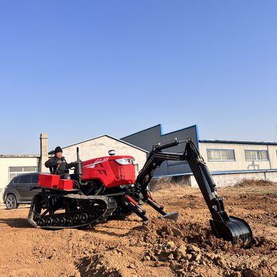 কৃষি 80HP ক্রলার ট্র্যাক্টর মিনি ডোজার ট্র্যাক্টর ফার্ম সরঞ্জাম