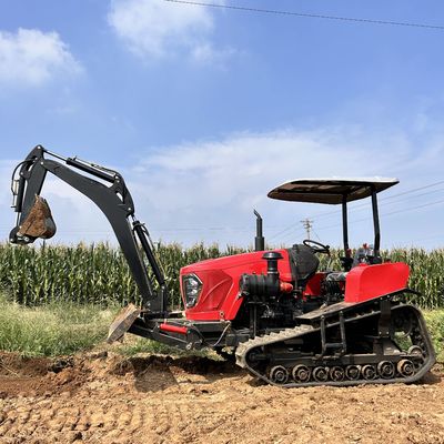কৃষি 80HP ক্রলার ট্র্যাক্টর লোডার বিভিন্ন কৃষি সরঞ্জাম