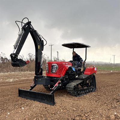 কৃষি 80HP ক্রলার ট্র্যাক্টর লোডার বিভিন্ন কৃষি সরঞ্জাম