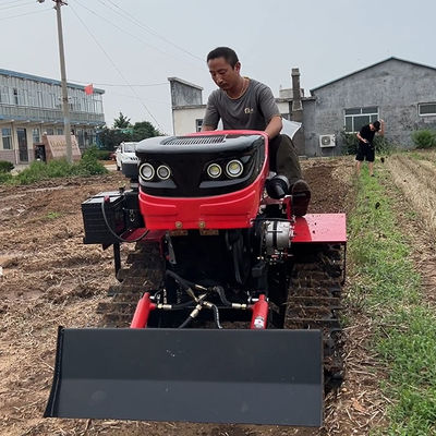 SDHANYUE 25HP ছোট খামার সরঞ্জাম ট্র্যাক্টর কম্প্যাক্ট ক্রলার ট্র্যাক্টর