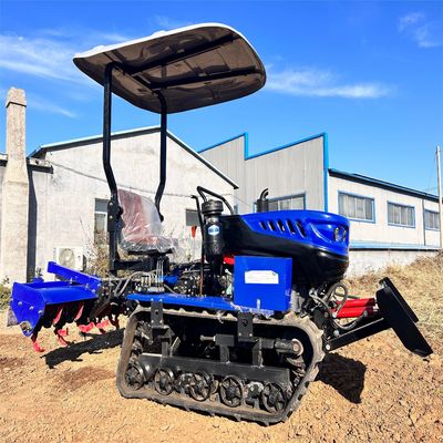 SDHANYUE 35HP ধানক্ষেত্র ক্রলার ট্র্যাক্টর কৃষি মেশিন রোটারি টিলার ট্র্যাক্টর