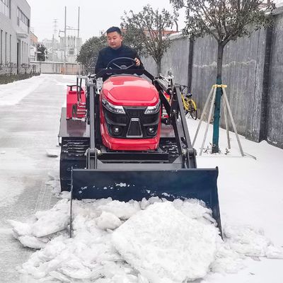 OEM ওডিএম ফার্ম ক্রলার ট্র্যাক্টর / মিনি ট্র্যাক্টর 50 এইচপি ফ্রন্ট এন্ড বালতি সহ