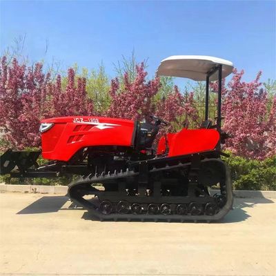 OEM ODM 120HP ক্রলার ট্র্যাক্টর প্যাডি ফিল্ড মিনি ক্রলার ট্র্যাক্টর রোটারি টিলার পল সহ