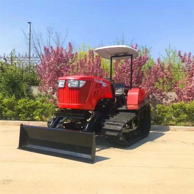OEM ODM 120HP ক্রলার ট্র্যাক্টর প্যাডি ফিল্ড মিনি ক্রলার ট্র্যাক্টর রোটারি টিলার পল সহ
