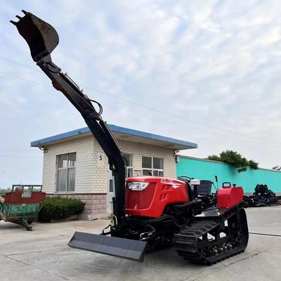 OEM ODM 120HP ক্রলার ট্র্যাক্টর প্যাডি ফিল্ড মিনি ক্রলার ট্র্যাক্টর রোটারি টিলার পল সহ