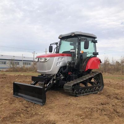কৃষি 120HP ক্রলার ট্র্যাক্টর সামনের লোডার সহ ছোট বাগান ট্র্যাক্টর