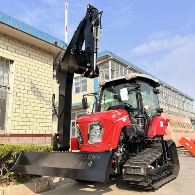 কৃষি 120HP ক্রলার ট্র্যাক্টর সামনের লোডার সহ ছোট বাগান ট্র্যাক্টর