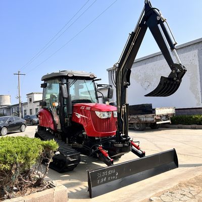 কৃষি 120HP ক্রলার ট্র্যাক্টর সামনের লোডার সহ ছোট বাগান ট্র্যাক্টর