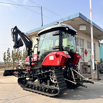 কৃষি 120HP ক্রলার ট্র্যাক্টর সামনের লোডার সহ ছোট বাগান ট্র্যাক্টর