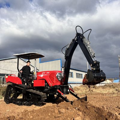 120HP রাবার ট্র্যাক ক্রলার ট্র্যাক্টর নির্মাতারা Excavator সঙ্গে