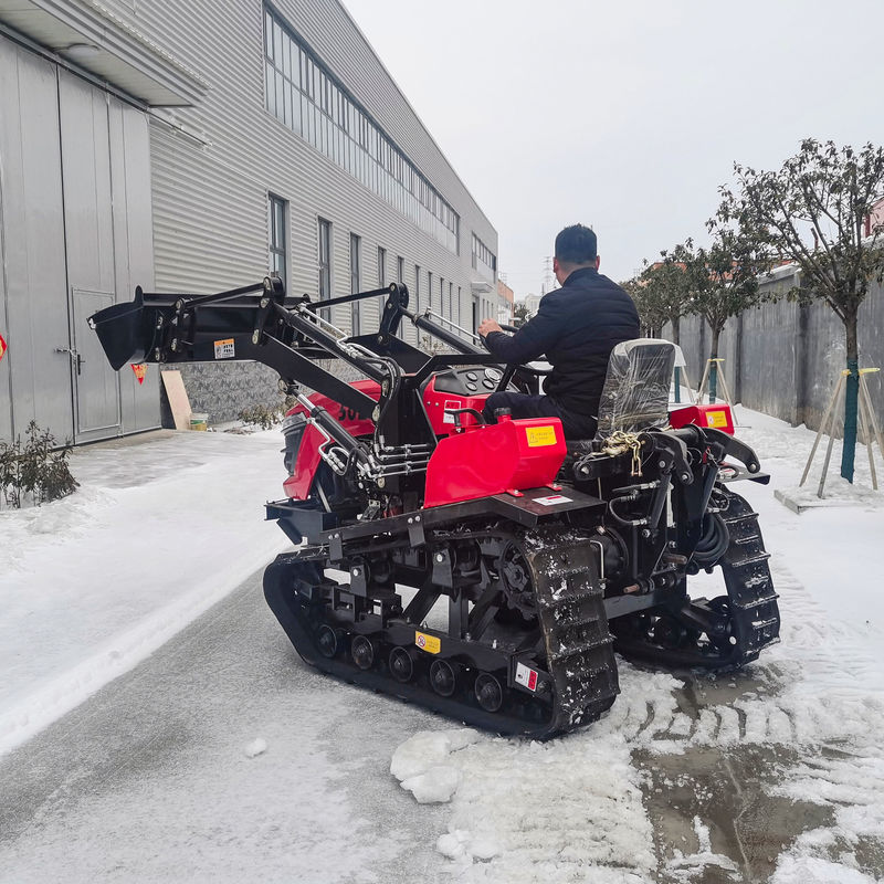 OEM ওডিএম ফার্ম ক্রলার ট্র্যাক্টর / মিনি ট্র্যাক্টর 50 এইচপি ফ্রন্ট এন্ড বালতি সহ