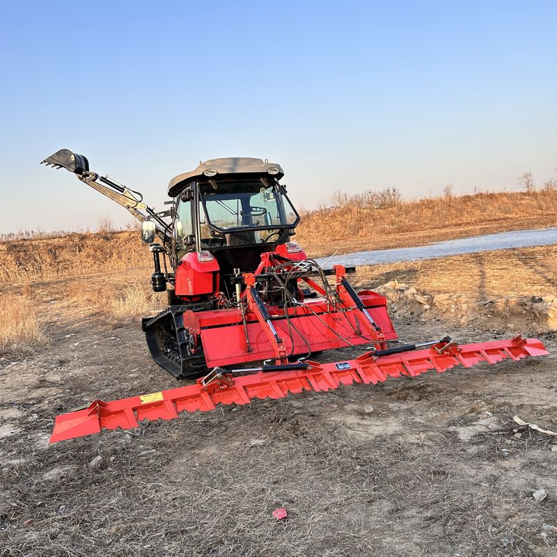 মাল্টিপার্পস 120HP ক্রলার ট্র্যাক্টর কাল্টিভেটর রাবার ট্র্যাক ক্রলার ট্র্যাক্টর বিক্রয়ের জন্য